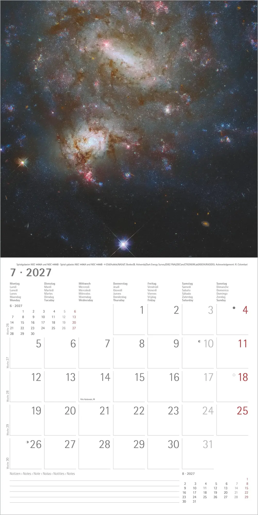 Bild: 4069095010673 | Space 2027 | Neumann Verlage GmbH &amp; Co KG | Kalender | 14 S. | Deutsch