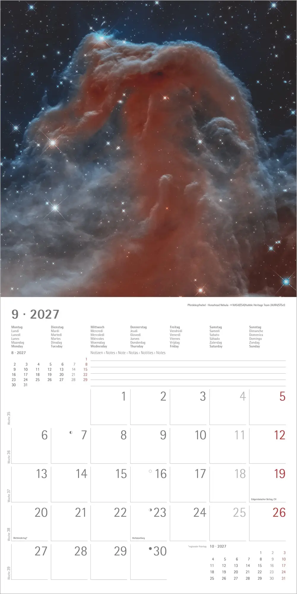 Bild: 4069095010673 | Space 2027 | Neumann Verlage GmbH &amp; Co KG | Kalender | 14 S. | Deutsch