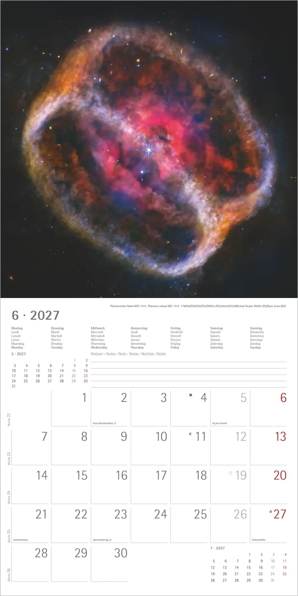 Bild: 4069095010673 | Space 2027 | Neumann Verlage GmbH &amp; Co KG | Kalender | 14 S. | Deutsch