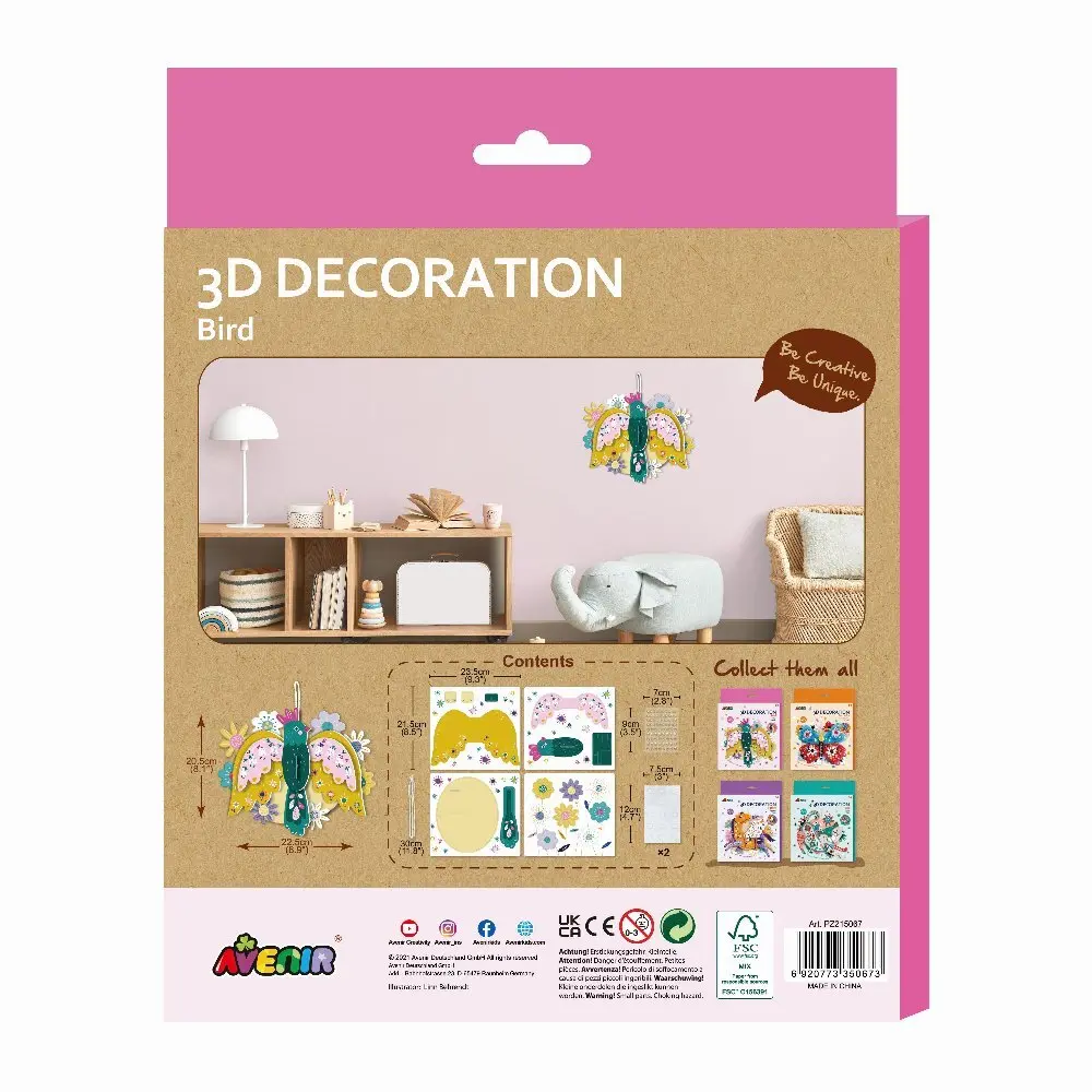 Bild: 6920773350673 | AVENIR - 3D Dekoration Vogel | 6305067 | 2022 | AVENIR