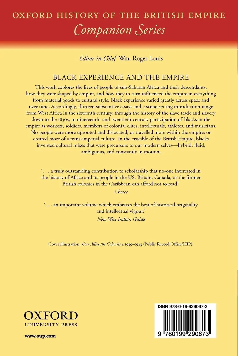 Rückseite: 9780199290673 | Black Experience and the Empire | Philip D Morgan (u. a.) | Buch
