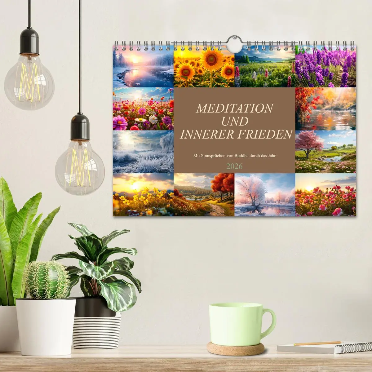 Bild: 9783457380673 | Meditation und innerer Frieden (Wandkalender 2026 DIN A4 quer),...