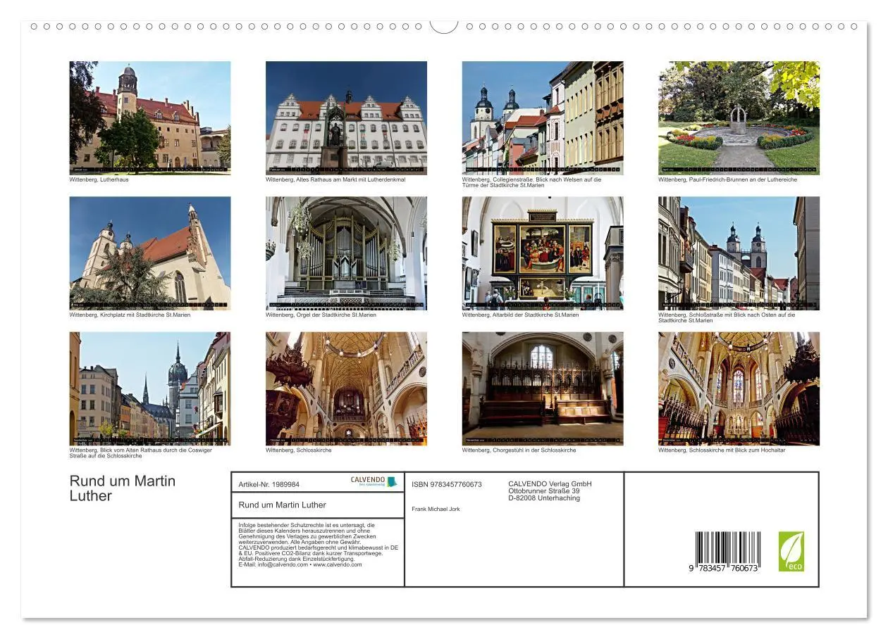 Bild: 9783457760673 | Rund um Martin Luther (hochwertiger Premium Wandkalender 2026 DIN...
