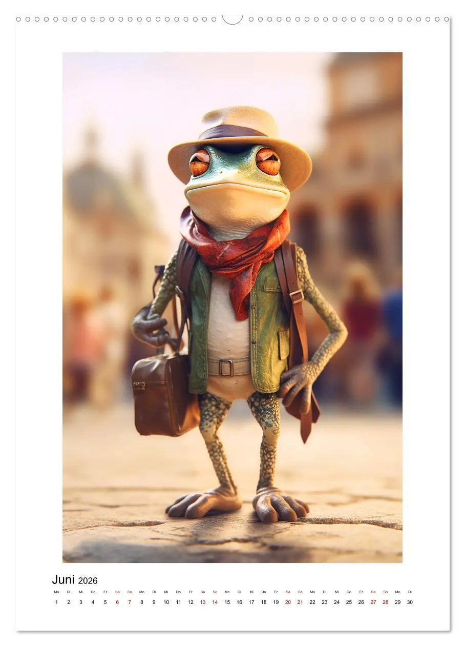 Bild: 9783516300673 | Hugo on Tour (hochwertiger Premium Wandkalender 2026 DIN A2 hoch),...