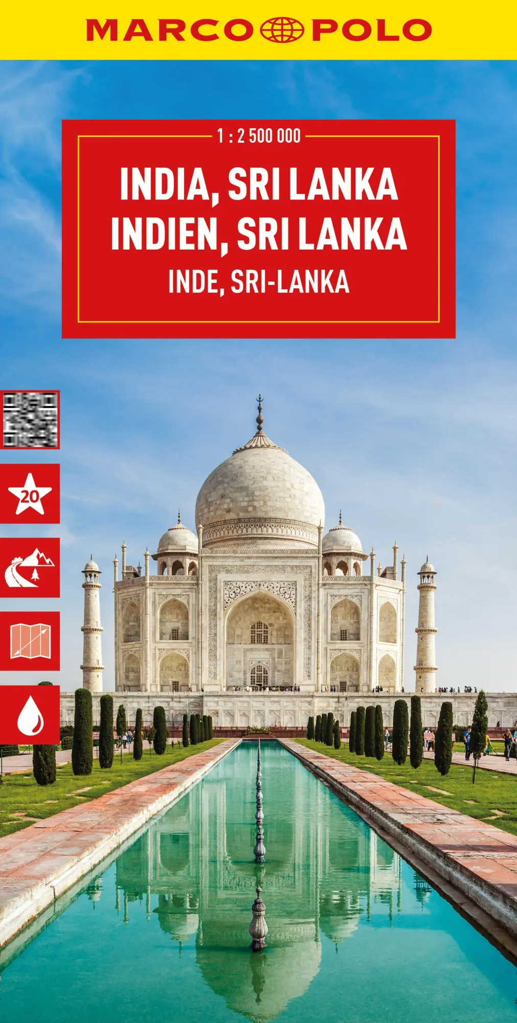 Cover: 9783575020673 | MARCO POLO Reisekarte Indien, Sri Lanka 1:2,5 Mio. | (Land-)Karte