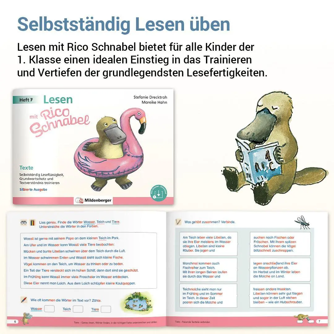 Bild: 9783619120673 | Lesen mit Rico Schnabel, Heft 7: Texte - silbierte Ausgabe | Broschüre