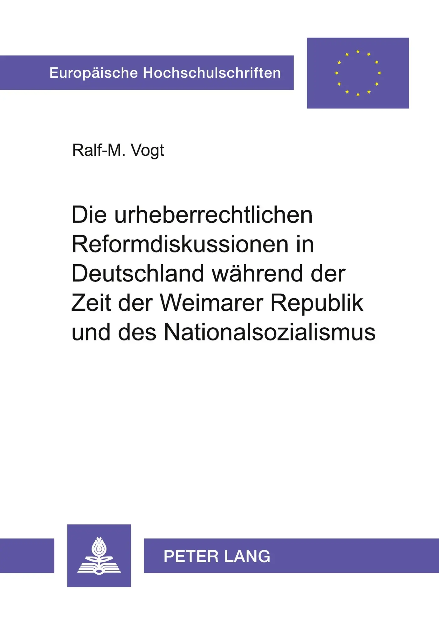 Cover: 9783631520673 | Die urheberrechtlichen Reformdiskussionen in Deutschland während...