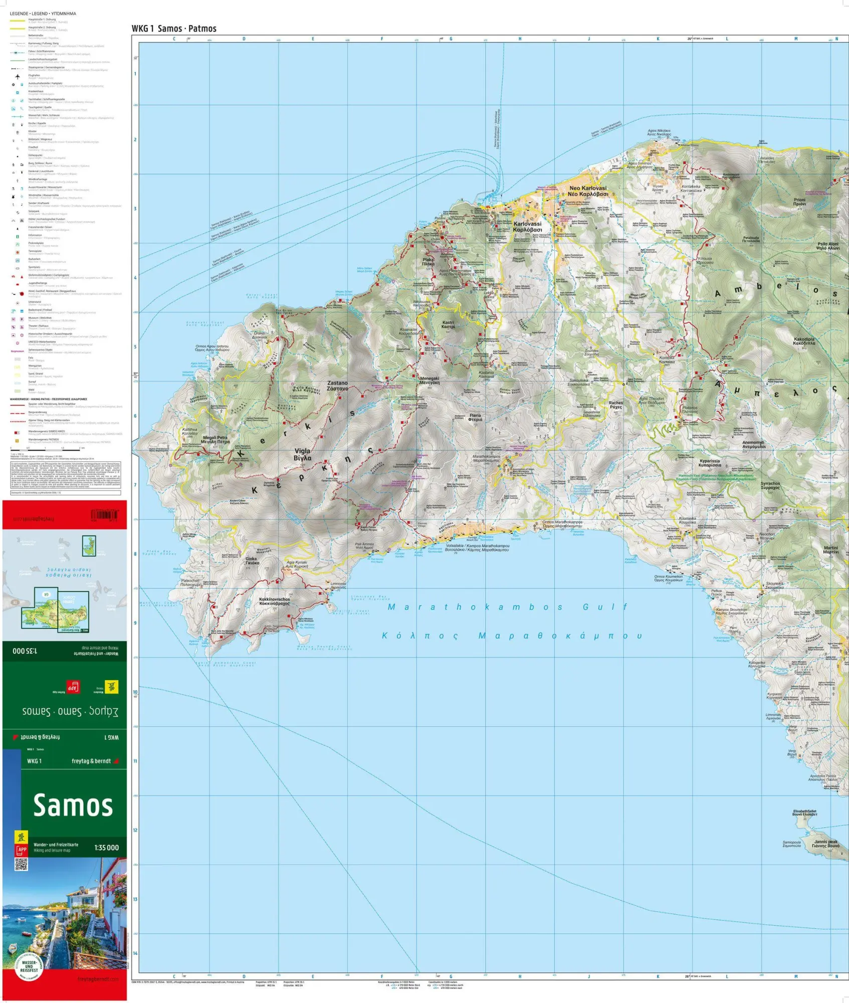 Bild: 9783707920673 | freytag &amp; berndt Wanderkarte WKG 1 Samos 1:35.000 | Freytag &amp; Berndt