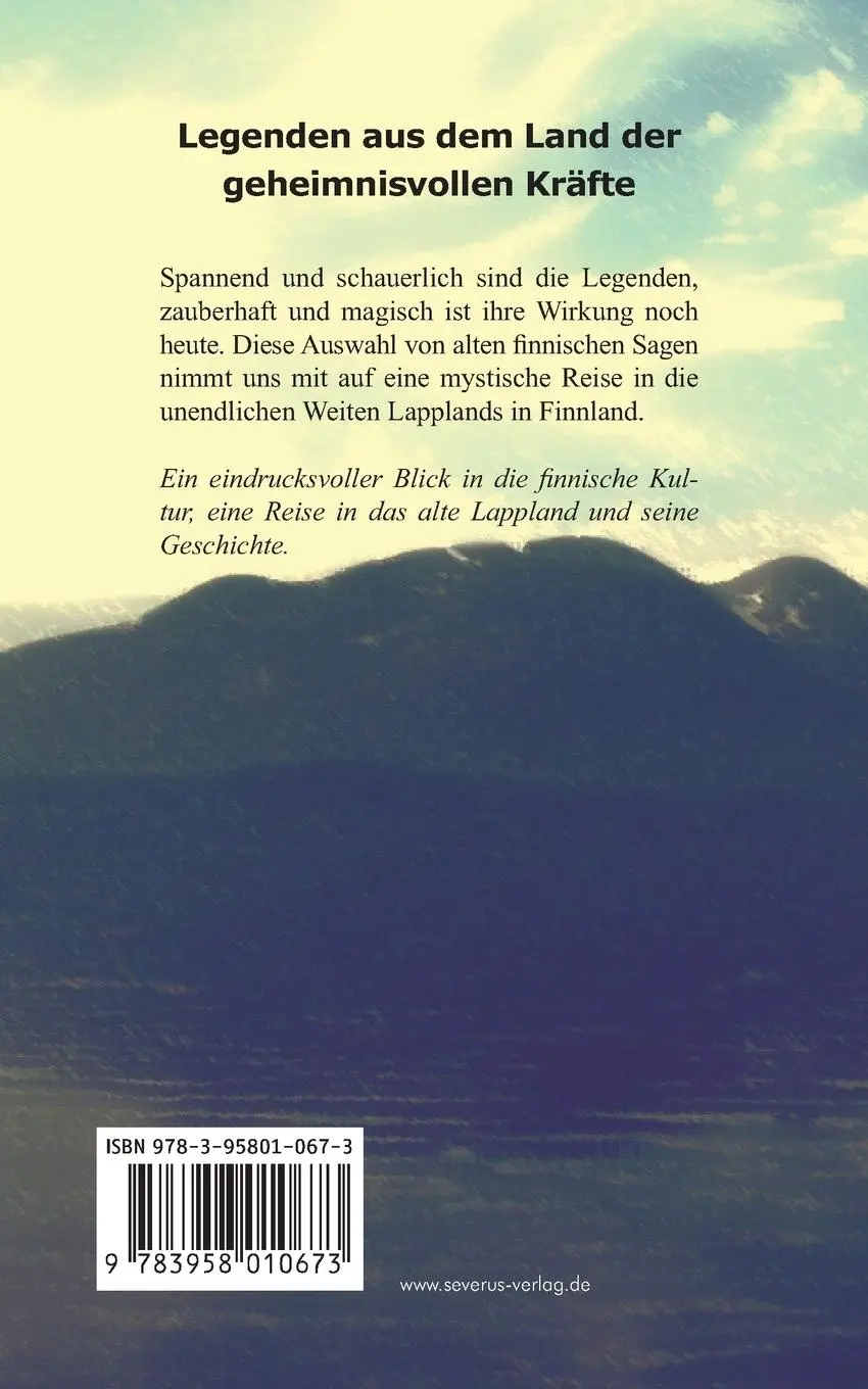 Rückseite: 9783958010673 | Nachtschatten der Tunturis: Sagen aus Lappland (Finnland) | Paulaharju
