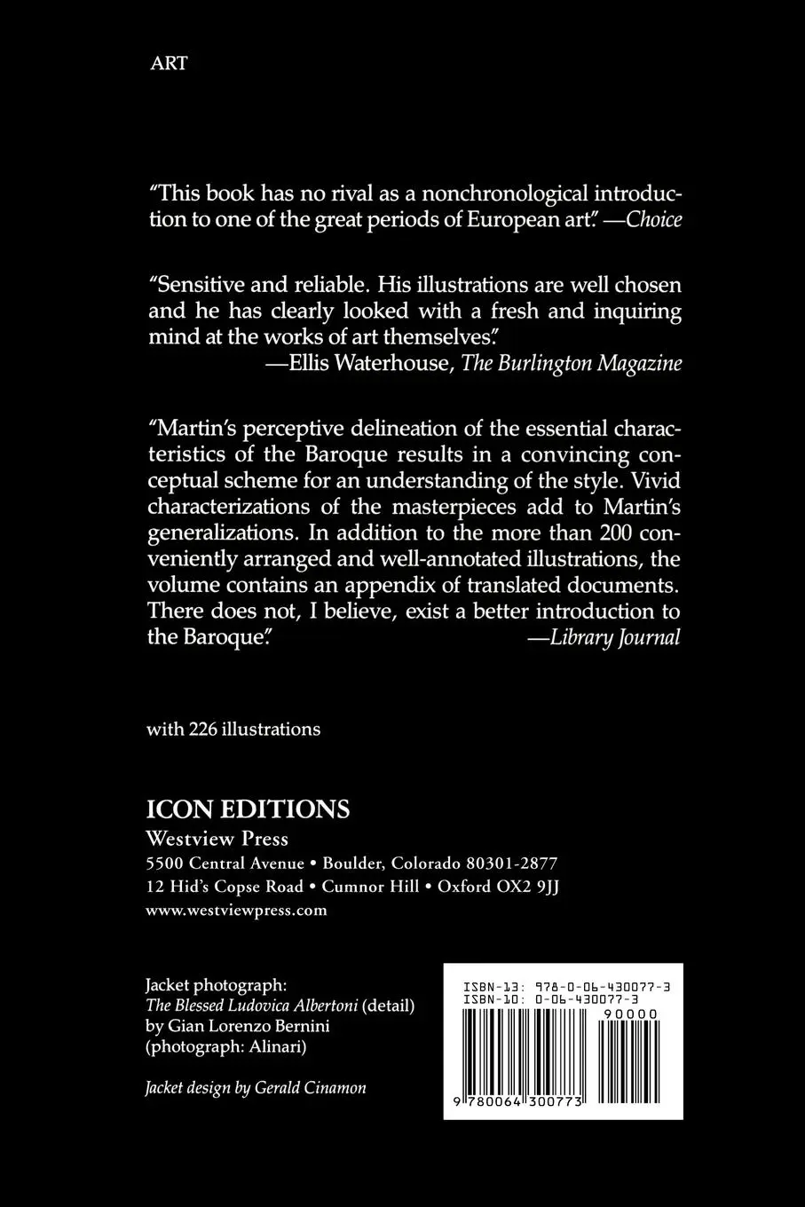 Rückseite: 9780064300773 | Baroque | John Rupert Martin | Taschenbuch | Englisch | 1977