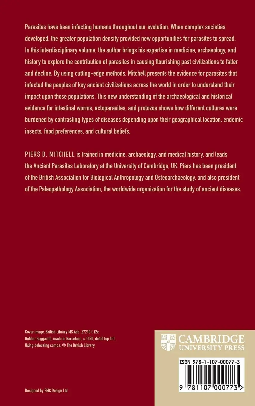 Rückseite: 9781107000773 | Parasites in Past Civilizations and Their Impact Upon Health | Buch