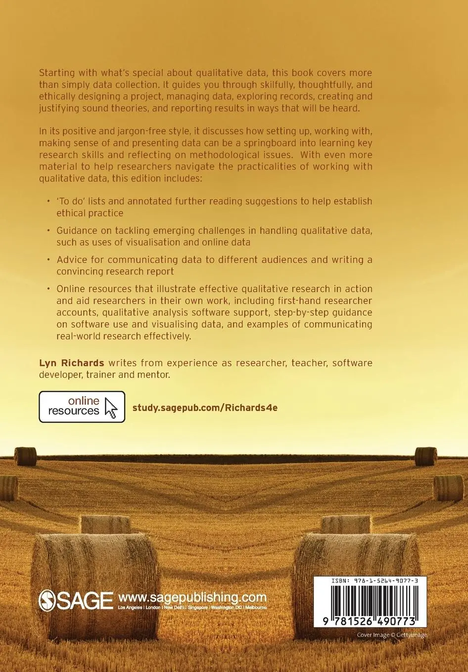 Rückseite: 9781526490773 | Handling Qualitative Data | A Practical Guide | Lyn Richards | Buch