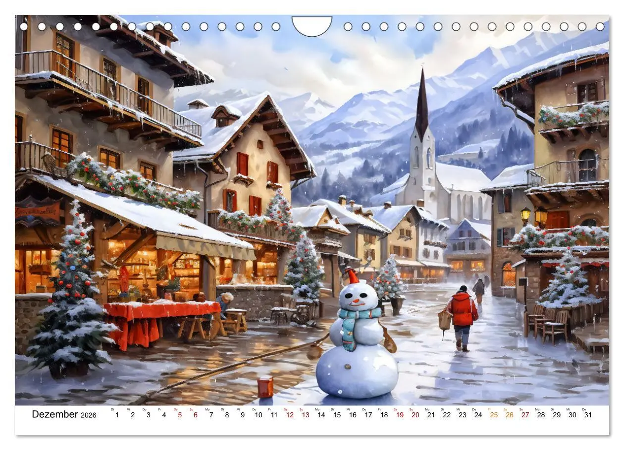 Bild: 9783457370773 | Südalpines Flair - Seen, Berge und Fantasiestädte (Wandkalender...