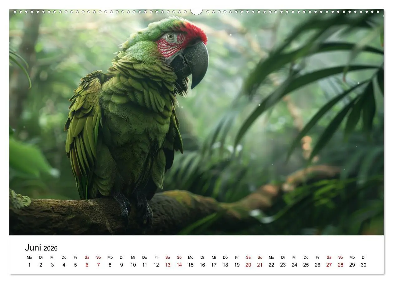 Bild: 9783457440773 | Papageien - Farbenfrohe Paradiesvögel (Wandkalender 2026 DIN A2...