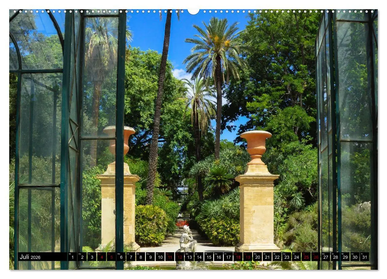 Bild: 9783457750773 | Botanischer Garten Palermo (hochwertiger Premium Wandkalender 2026...