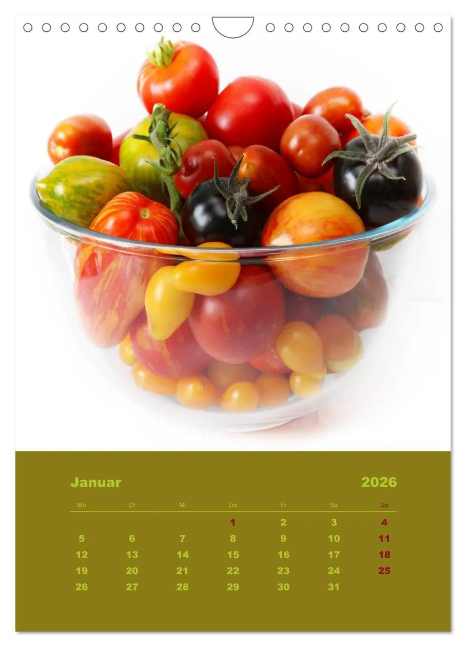 Bild: 9783516460773 | Tomaten - Alles BIO! (Wandkalender 2026 DIN A4 hoch), CALVENDO...