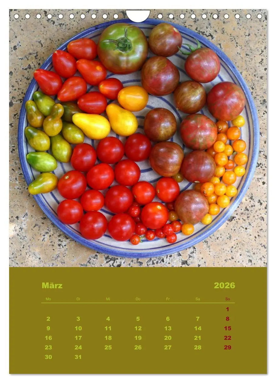Bild: 9783516460773 | Tomaten - Alles BIO! (Wandkalender 2026 DIN A4 hoch), CALVENDO...