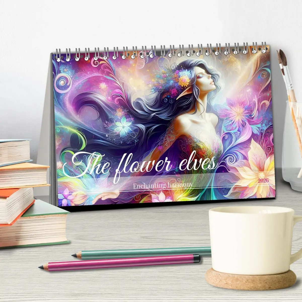 Bild: 9783516530773 | The flower elves Enchanting harmony (Desk Calendar 2026 DIN A5...