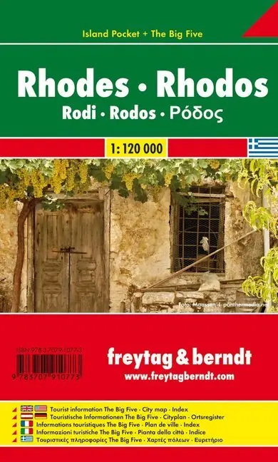 Cover: 9783707910773 | Freytag &amp; Berndt Autokarte Rhodos. Rhodes. Rodi; Rodos; Rodas; Rodosz