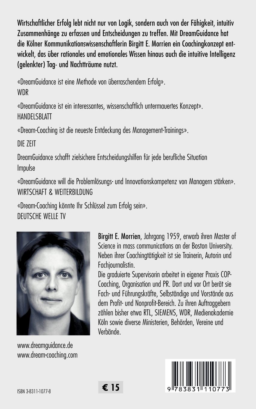 Rückseite: 9783831110773 | Dream Guidance - Coaching zur Entdeckung, Erforschung und...