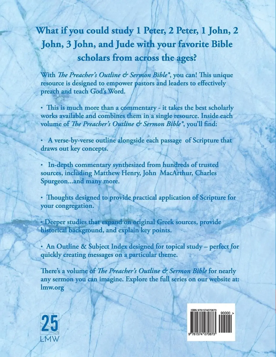 Rückseite: 9781574070873 | The Preacher's Outline &amp; Sermon Bible | Worldwide | Taschenbuch | 2017
