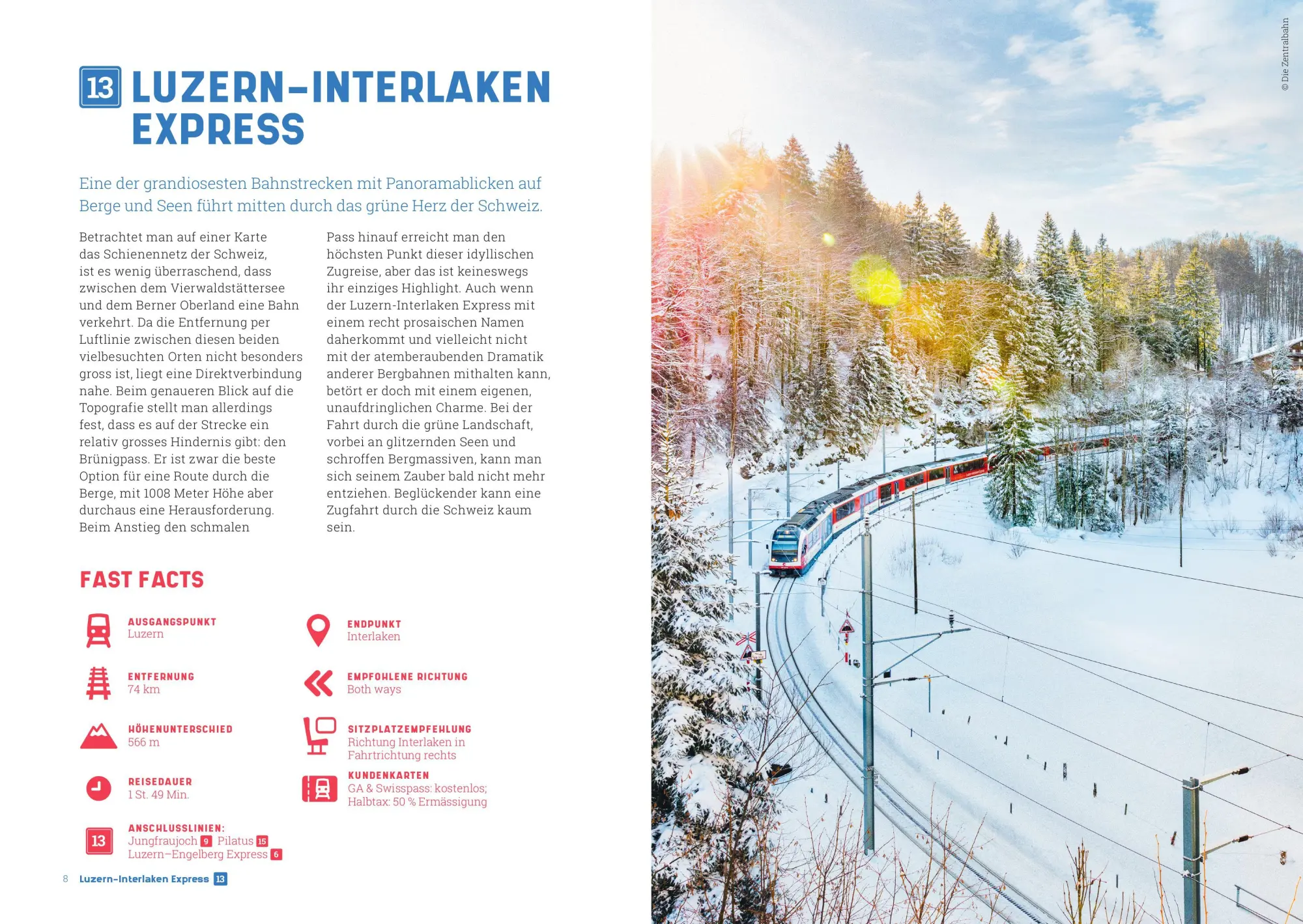 Bild: 9783039640973 | Zugerlebnis Schweiz | 35 gemütliche Fahrten mit Panorama | Bewes