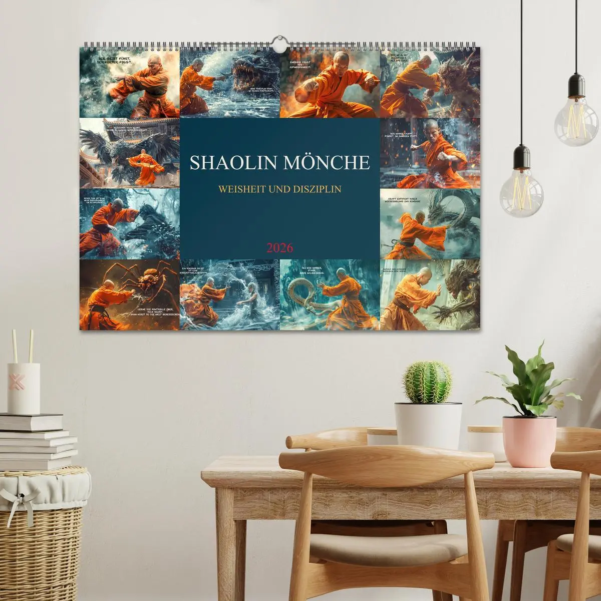 Bild: 9783457280973 | Shaolin Mönche - Weisheit und Disziplin (Wandkalender 2026 DIN A2...