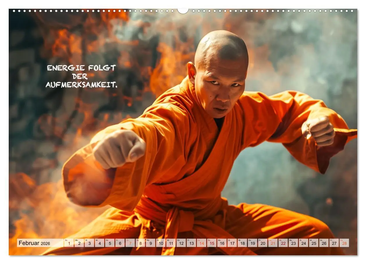 Bild: 9783457280973 | Shaolin Mönche - Weisheit und Disziplin (Wandkalender 2026 DIN A2...