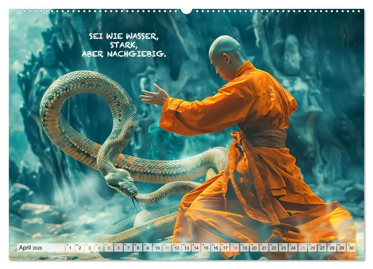 Bild: 9783457280973 | Shaolin Mönche - Weisheit und Disziplin (Wandkalender 2026 DIN A2...