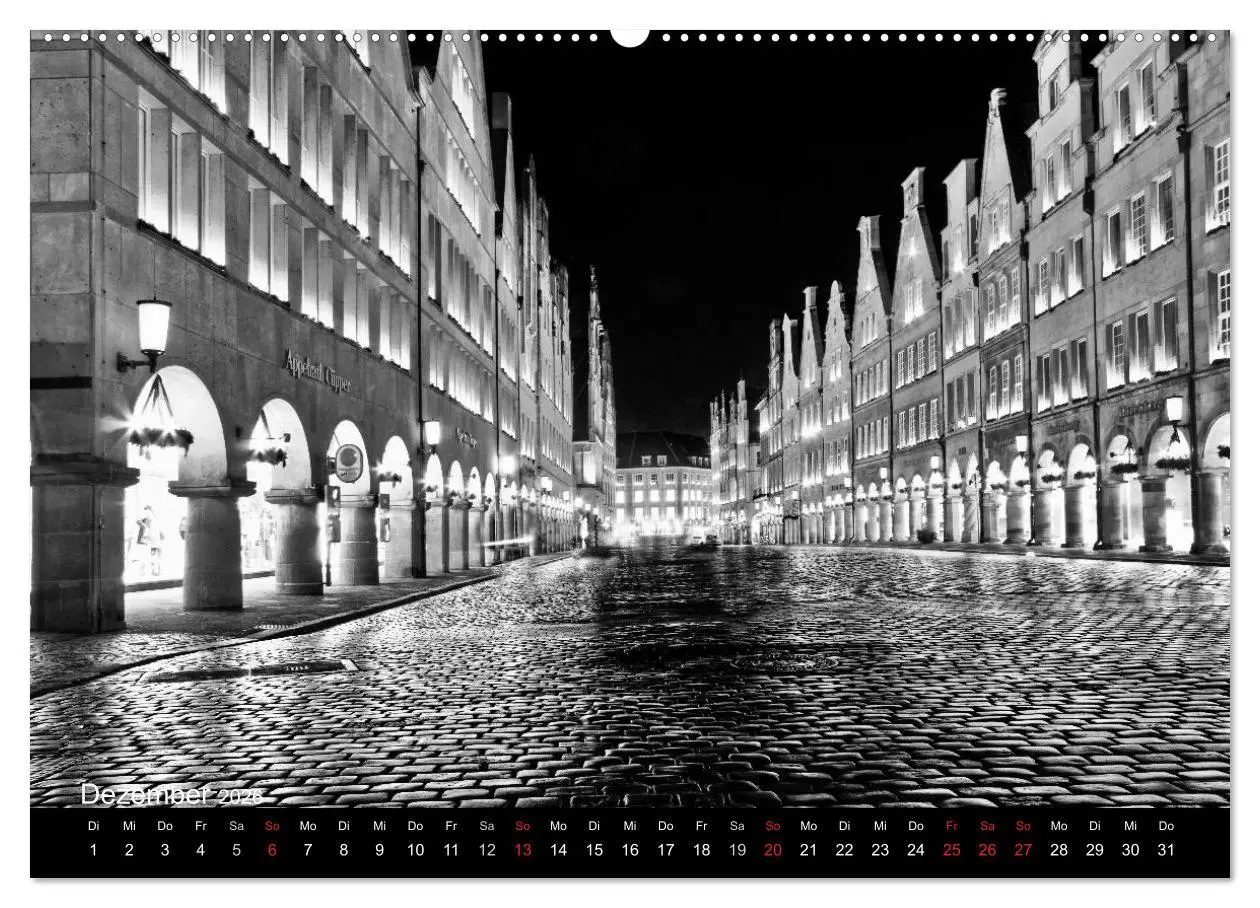 Bild: 9783516060973 | Münster in schwarz-weiß gesehen (hochwertiger Premium Wandkalender...