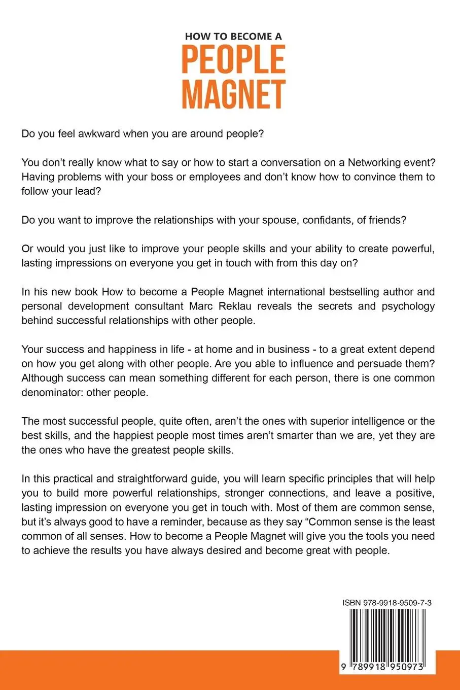Rückseite: 9789918950973 | How to Become a People Magnet | Marc Reklau | Taschenbuch | Englisch