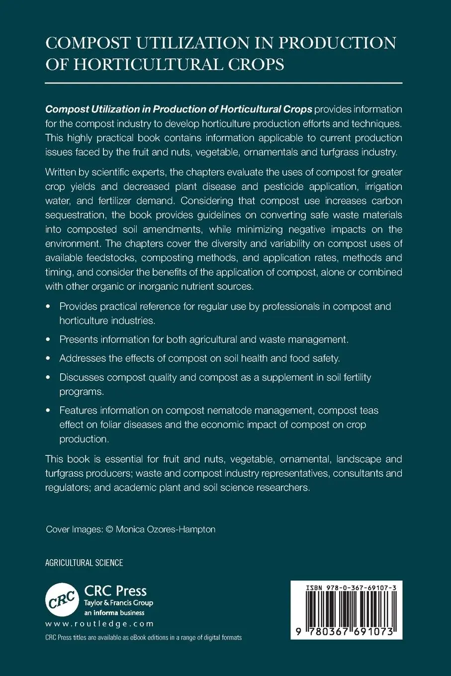 Rückseite: 9780367691073 | Compost Utilization in Production of Horticultural Crops | Taschenbuch