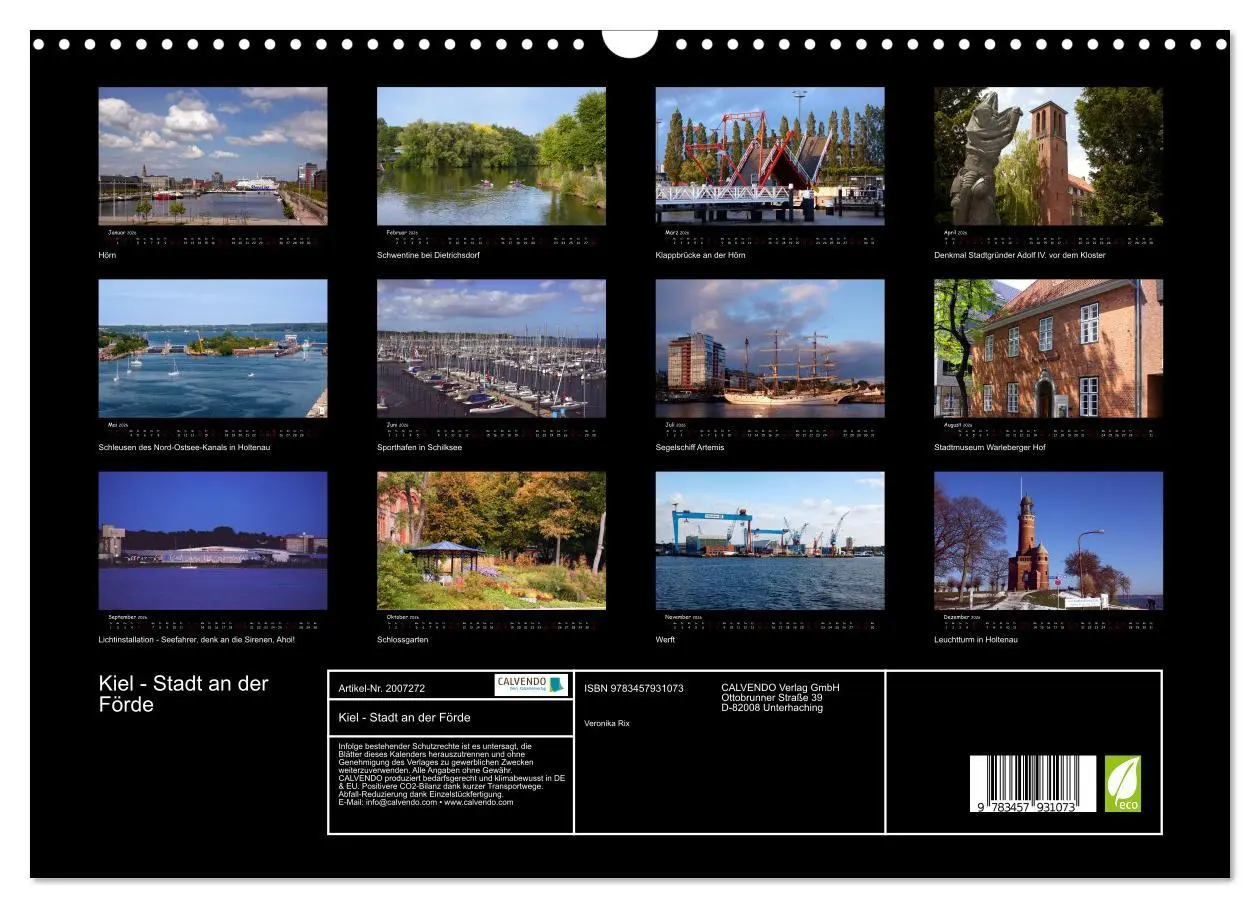 Bild: 9783457931073 | Kiel - Stadt an der Förde (Wandkalender 2026 DIN A3 quer), CALVENDO...