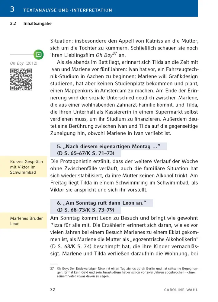 Bild: 9783804421073 | 22 Bahnen von Caroline Wahl - Textanalyse und Interpretation | Wahl