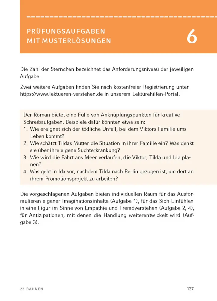 Bild: 9783804421073 | 22 Bahnen von Caroline Wahl - Textanalyse und Interpretation | Wahl