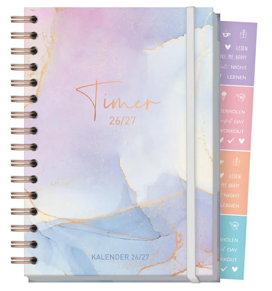 Cover: 4029357111173 | Häfft-Timer Fancy 26/27 [Bleu &amp; Rosé] EM | Andreas Reiter | Kalender