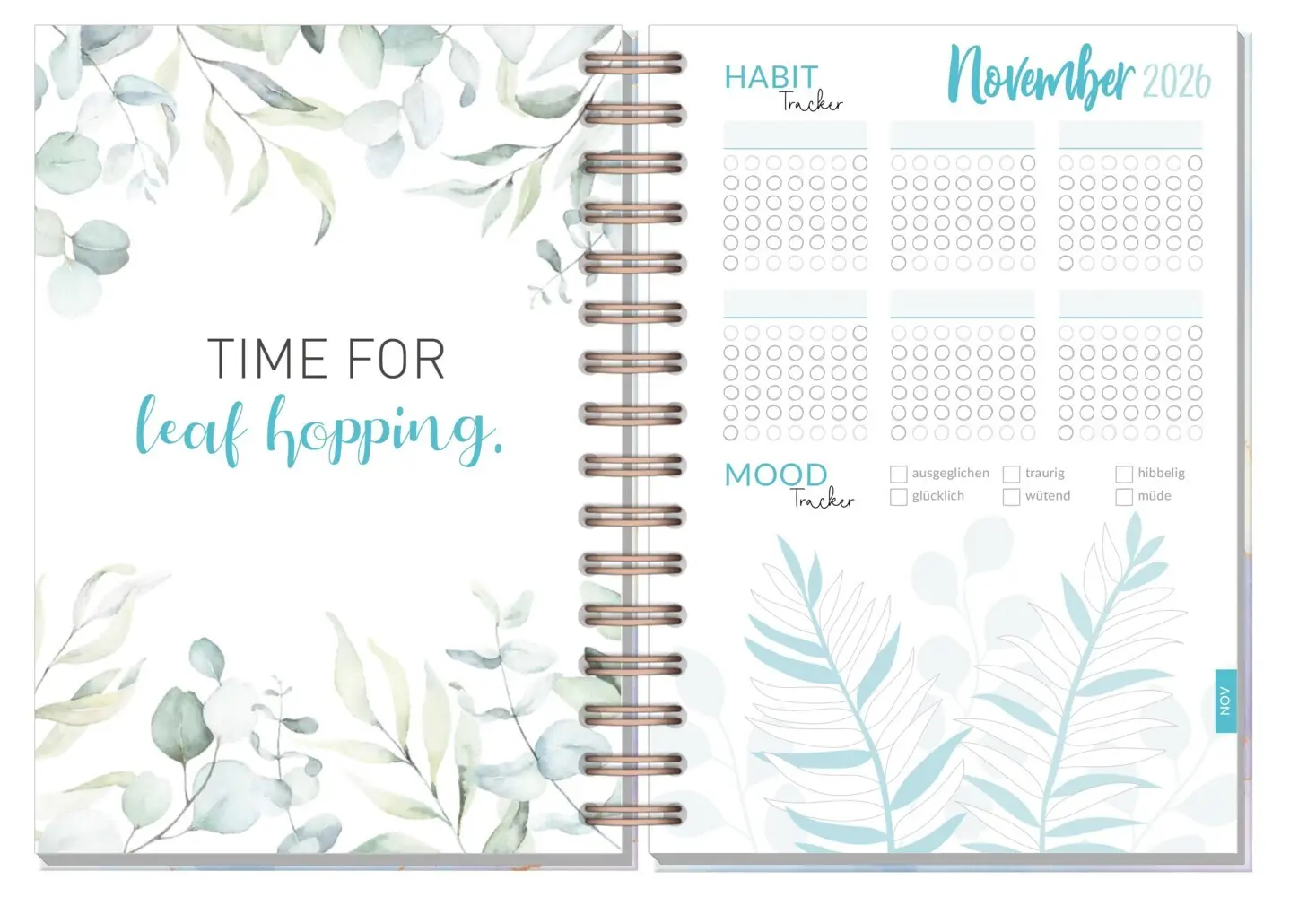 Bild: 4029357111173 | Häfft-Timer Fancy 26/27 [Bleu &amp; Rosé] EM | Andreas Reiter | Kalender
