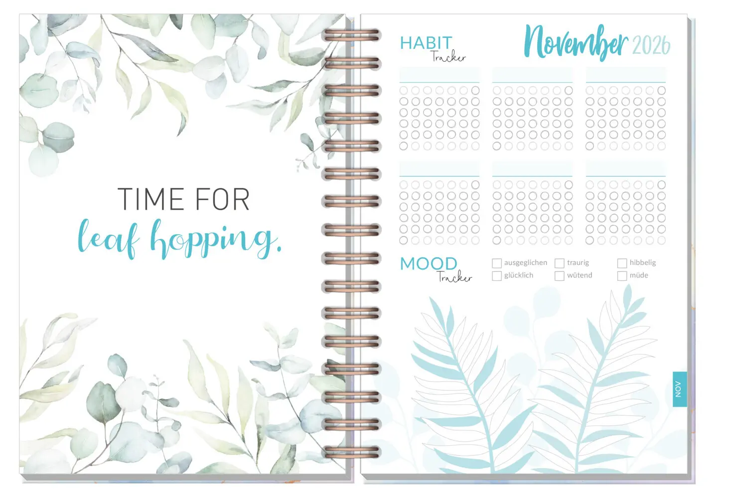 Bild: 4029357111173 | Häfft-Timer Fancy 26/27 [Bleu &amp; Rosé] EM | Andreas Reiter | Kalender