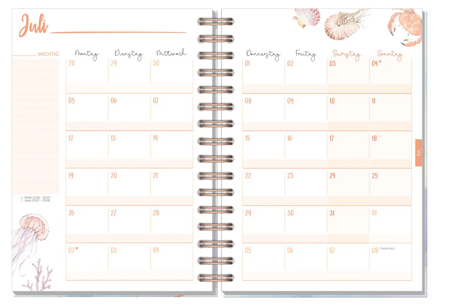 Bild: 4029357111173 | Häfft-Timer Fancy 26/27 [Bleu &amp; Rosé] EM | Andreas Reiter | Kalender