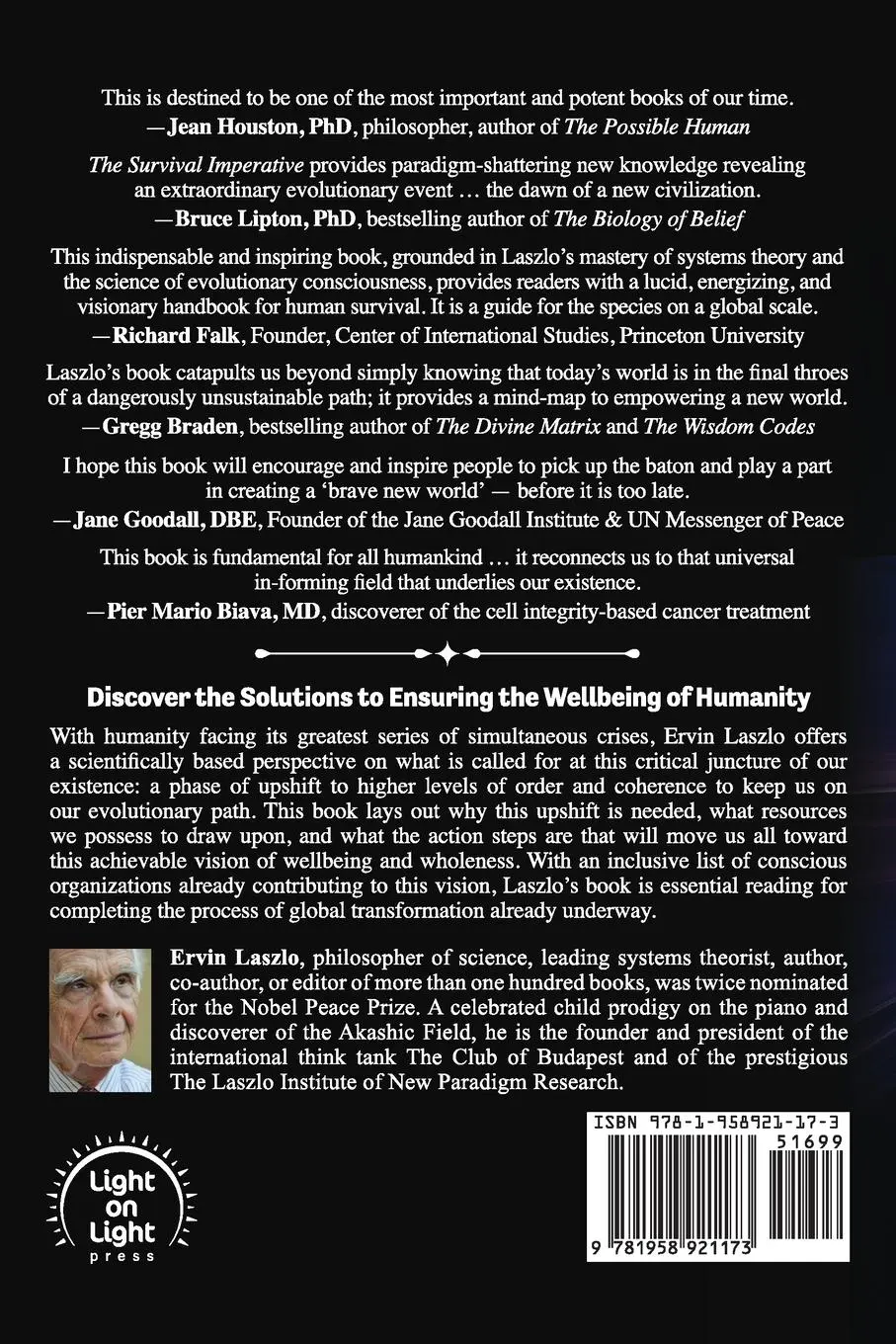 Rückseite: 9781958921173 | The Survival Imperative | Upshifting to Conscious Evolution | Laszlo