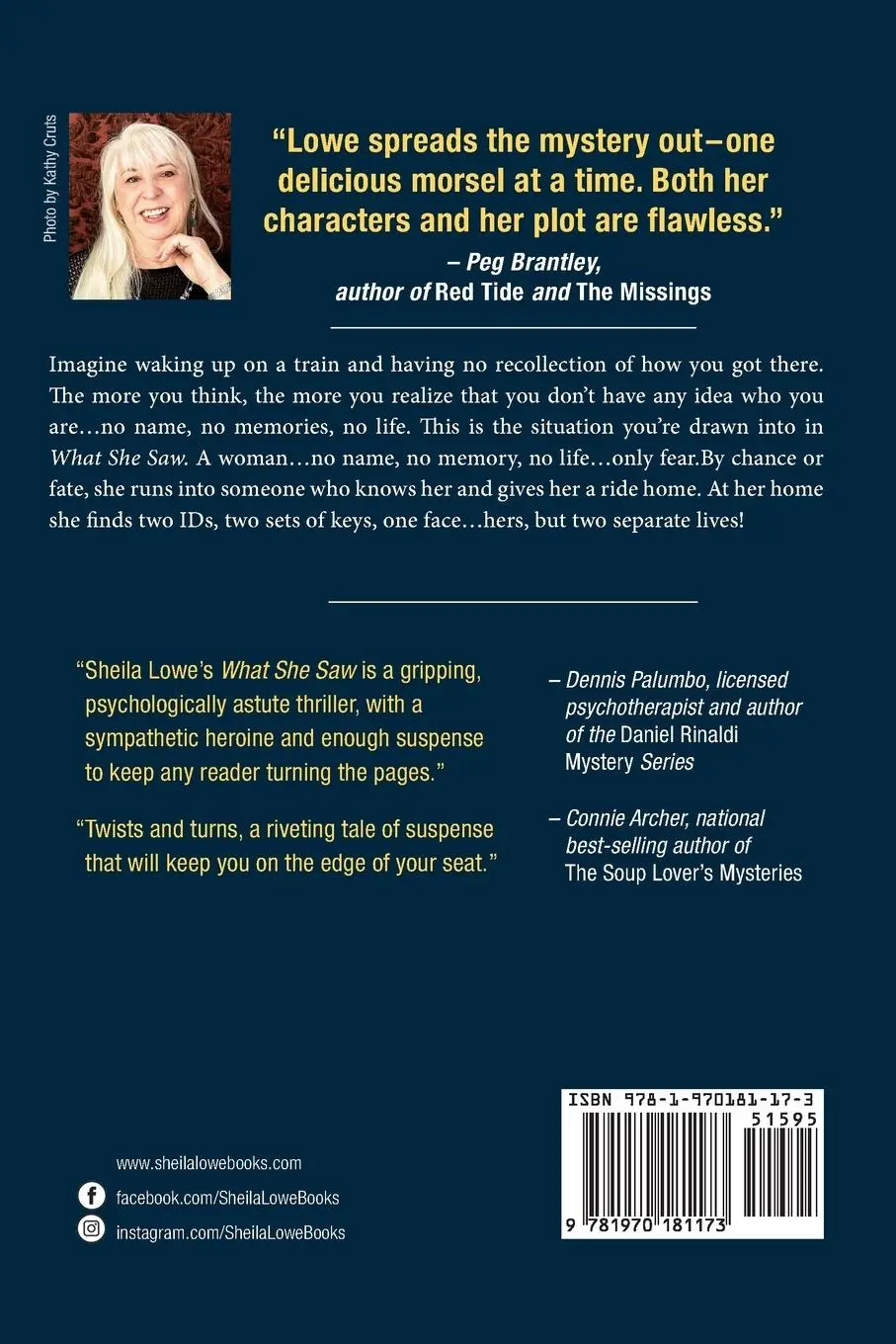 Rückseite: 9781970181173 | What She Saw | Sheila Lowe | Taschenbuch | Kartoniert / Broschiert