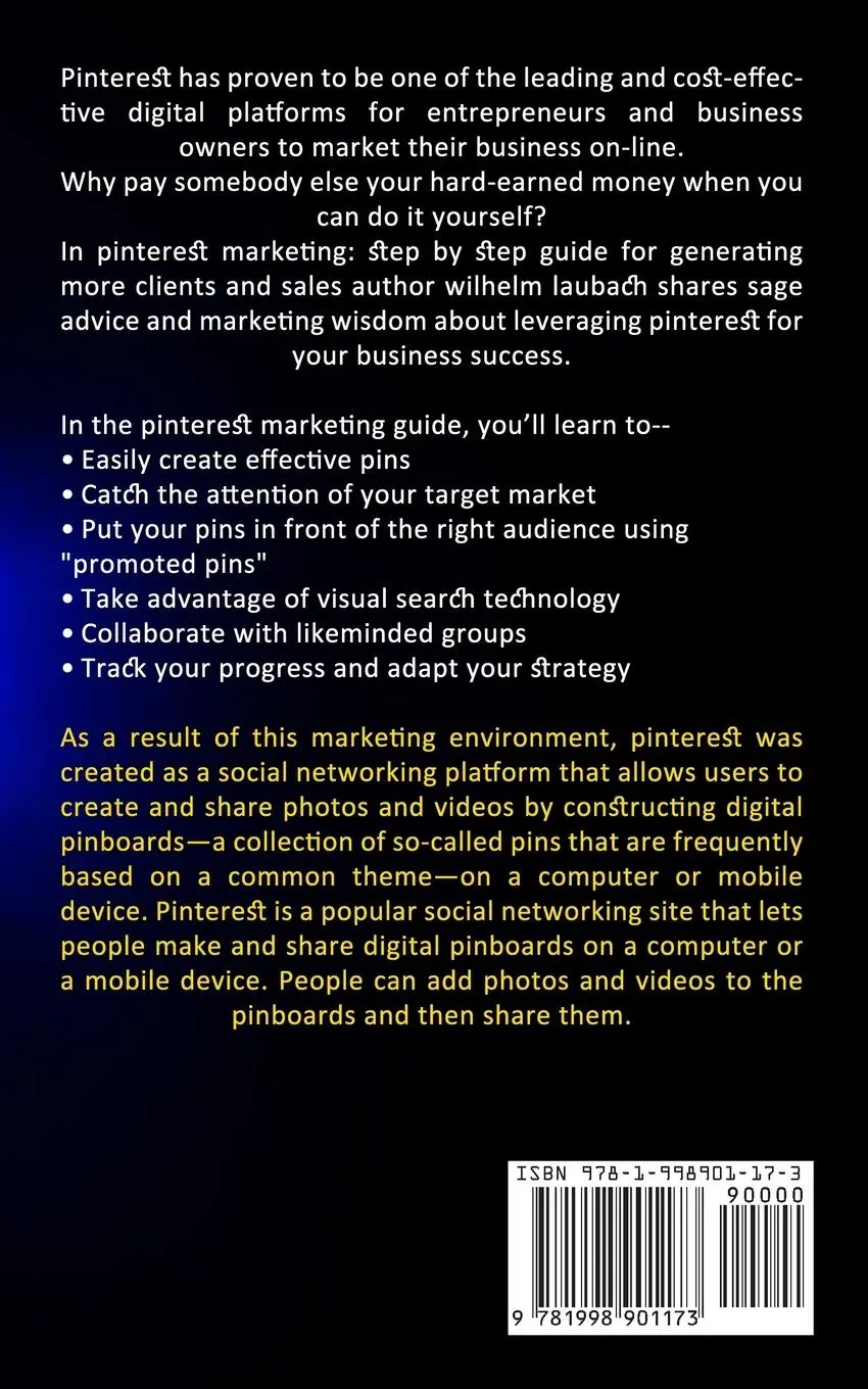 Rückseite: 9781998901173 | Pinterest Marketing | Alberta White | Taschenbuch | Englisch | 2023