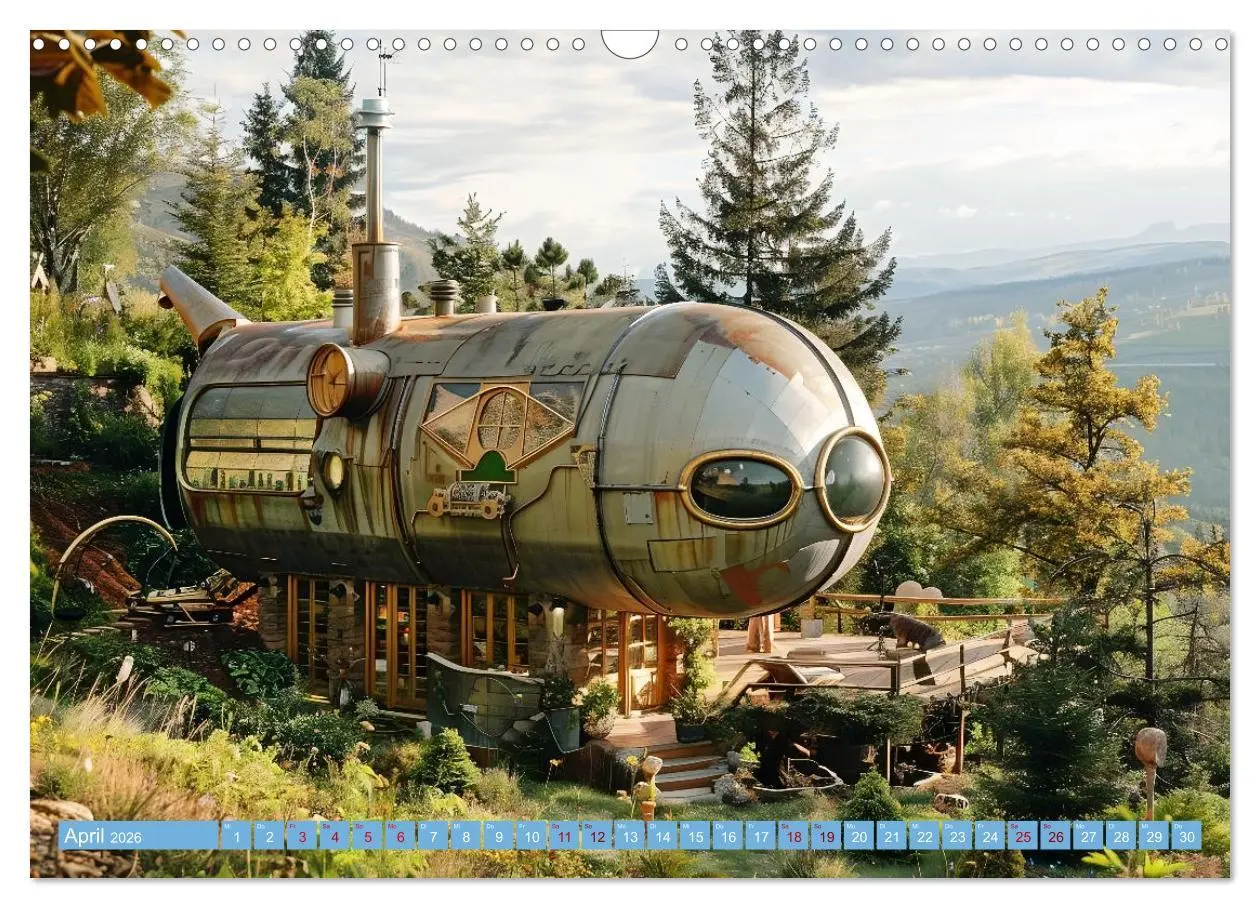 Bild: 9783457301173 | Steampunk Domizile (Wandkalender 2026 DIN A3 quer), CALVENDO...