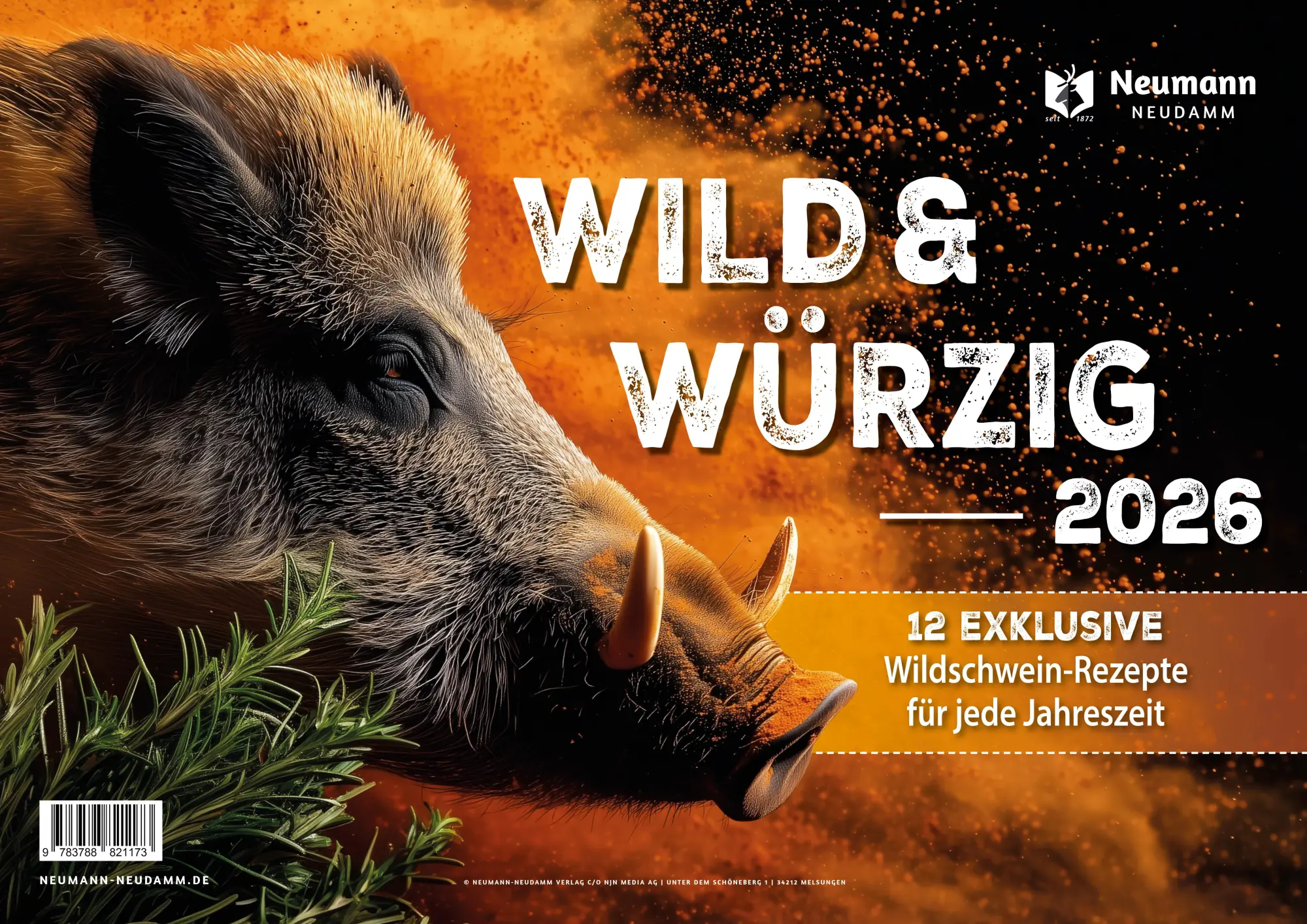 Cover: 9783788821173 | Wild &amp; Würzig 2026 | Wildschwein-Rezepte für jede Jahreszeit | 13 S.