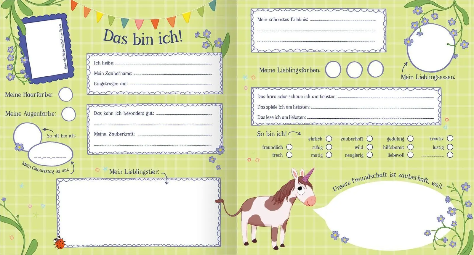 Bild: 4014489141273 | Ein Einhorn namens Oktober - Meine Freunde | Maria Höck | Buch | 64 S.