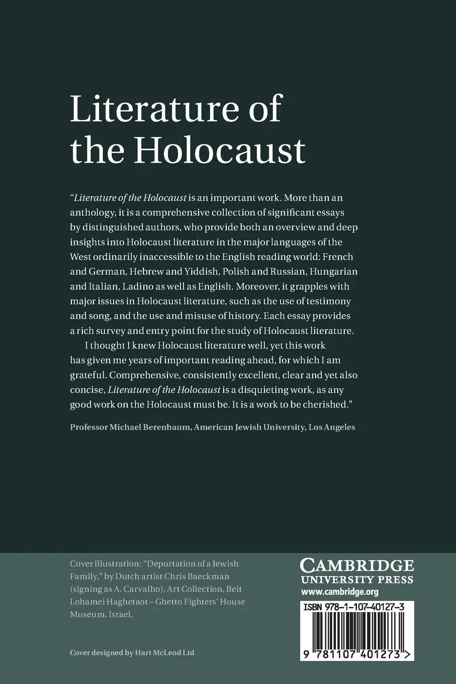 Rückseite: 9781107401273 | Literature of the Holocaust | Alan Rosen | Taschenbuch | Englisch