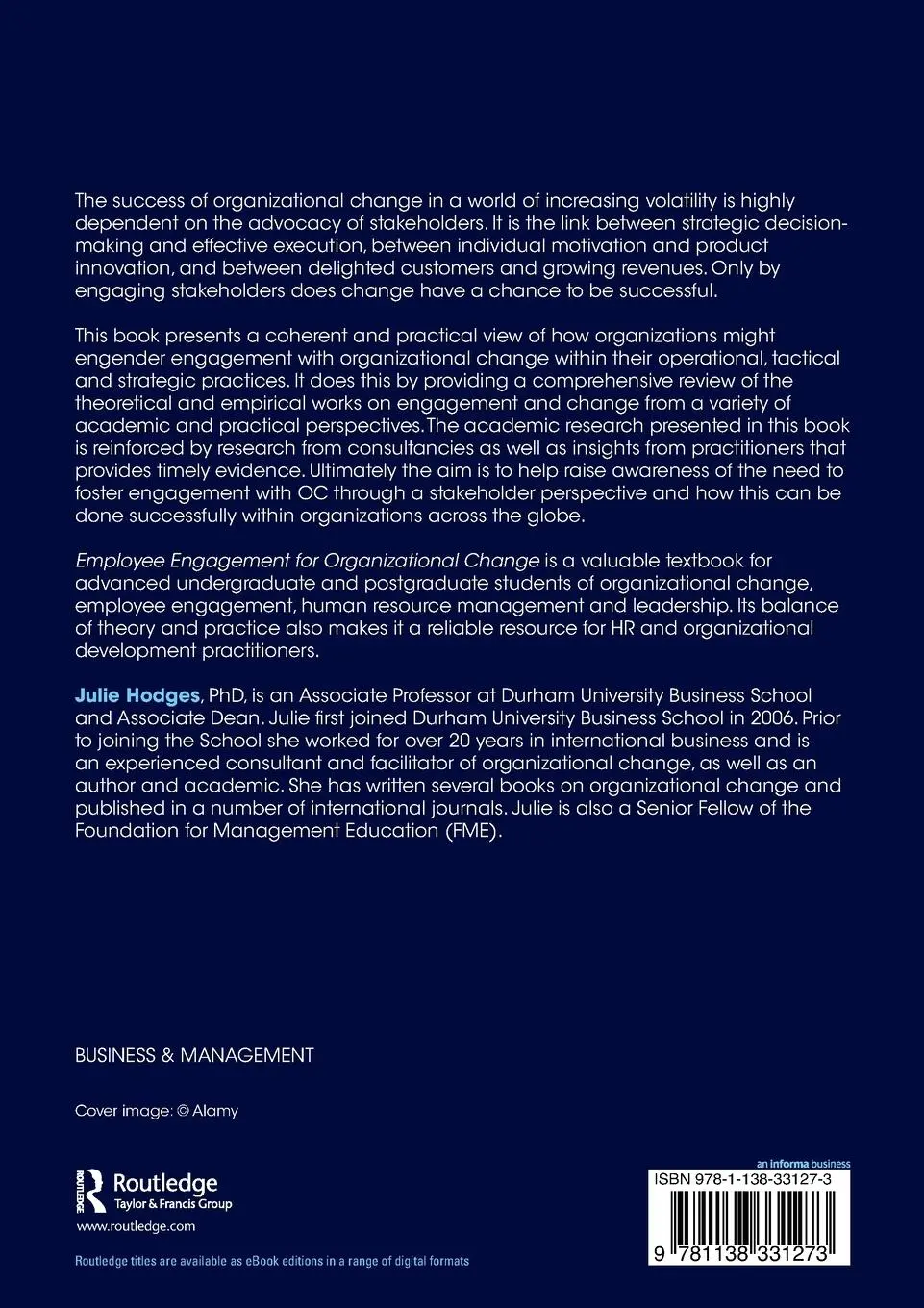 Rückseite: 9781138331273 | Employee Engagement for Organizational Change | Julie Hodges | Buch