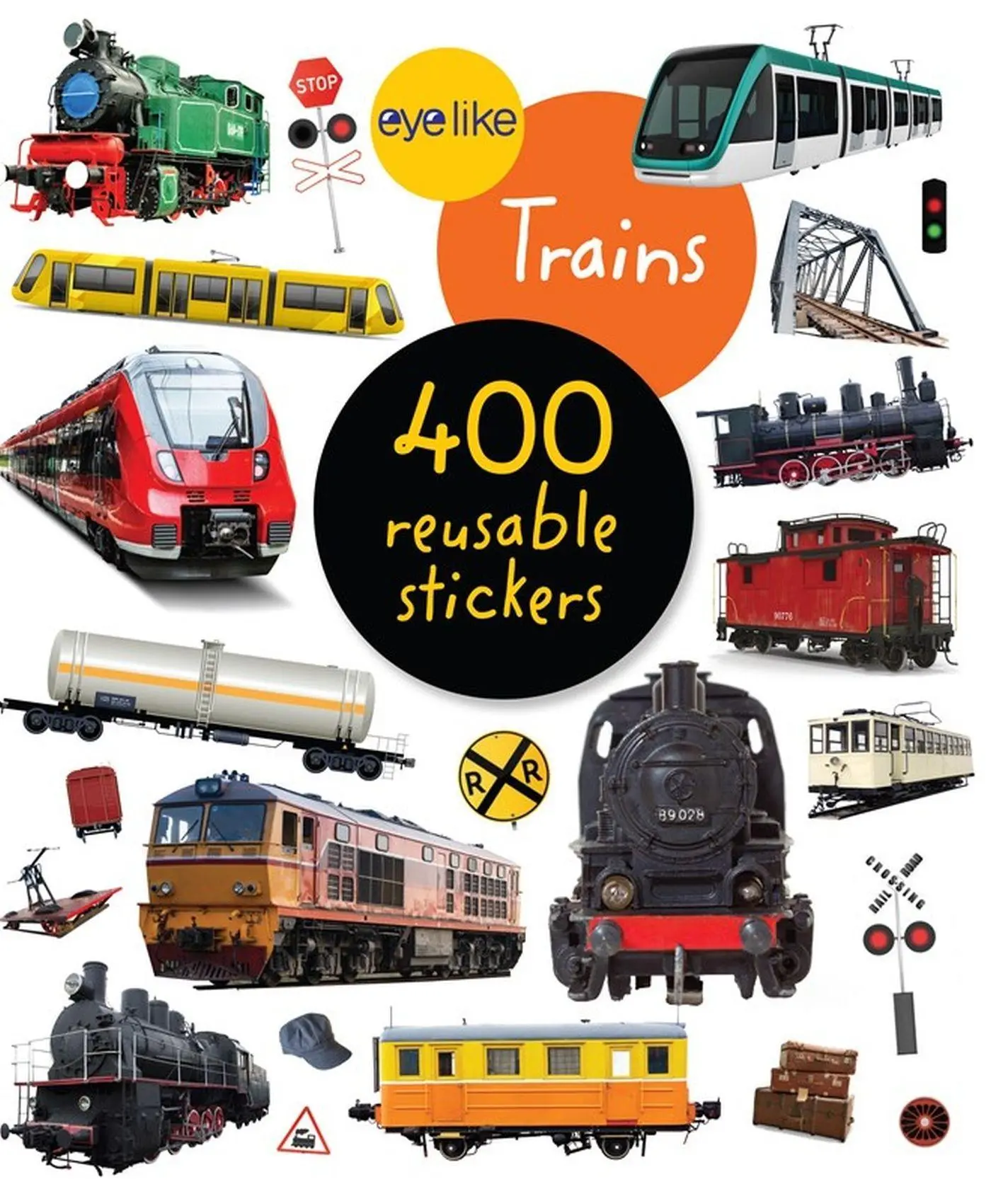 Cover: 9781523511273 | Eyelike Stickers: Trains | Workman Publishing | Broschüre | Englisch