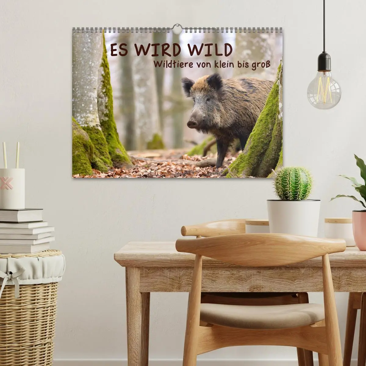 Bild: 9783457601273 | ES WIRD WILD Wildtiere von klein bis groß (Wandkalender 2026 DIN A3...