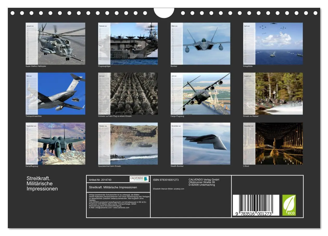 Bild: 9783516001273 | Streitkraft. Militärische Impressionen (Wandkalender 2026 DIN A4...